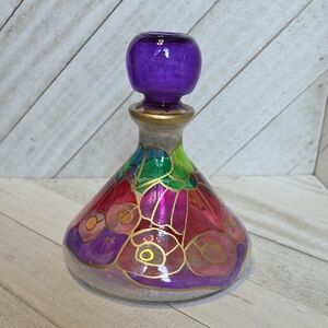 Vintage Puntoarte Glass Perfume Bottle Made In Italy